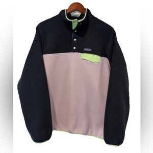 Patagonia Womens Large Echo Purple Synchilla Pullover Size Large NWT